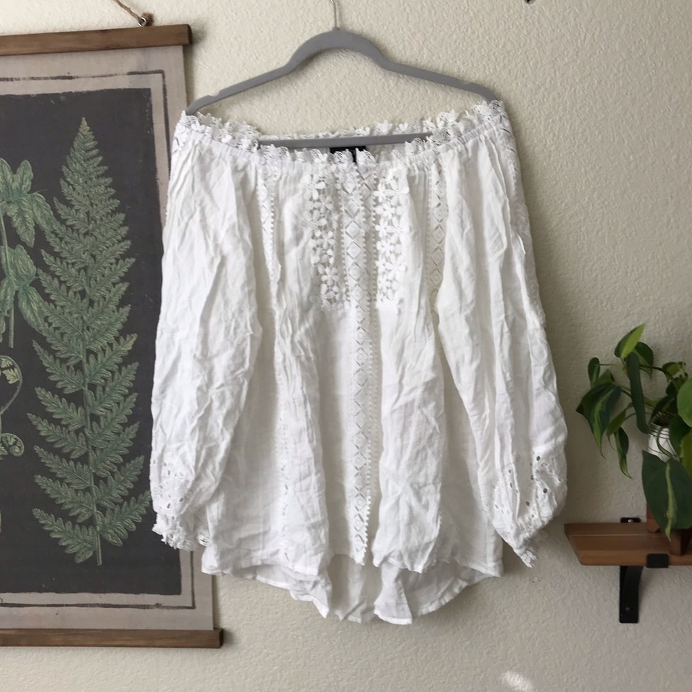 Vici Dolls Embroidered Off Shoulder Top